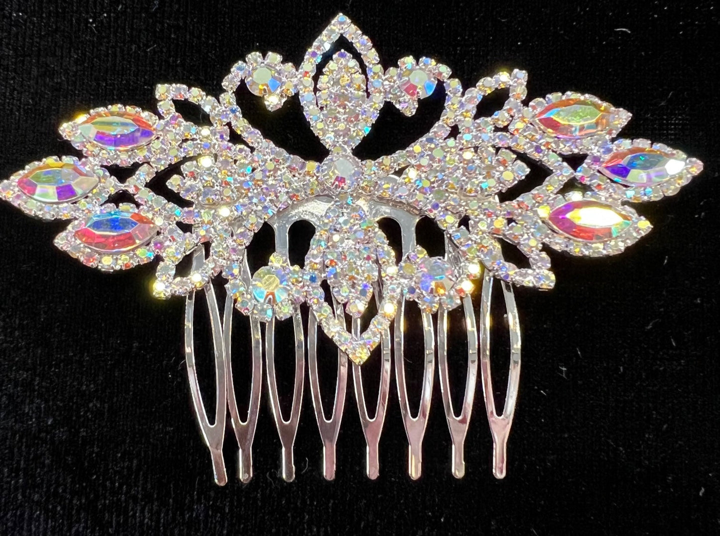 Calla Collection Hair Comb TR-41100 Sparkling Star Rhinestone Hair Comb