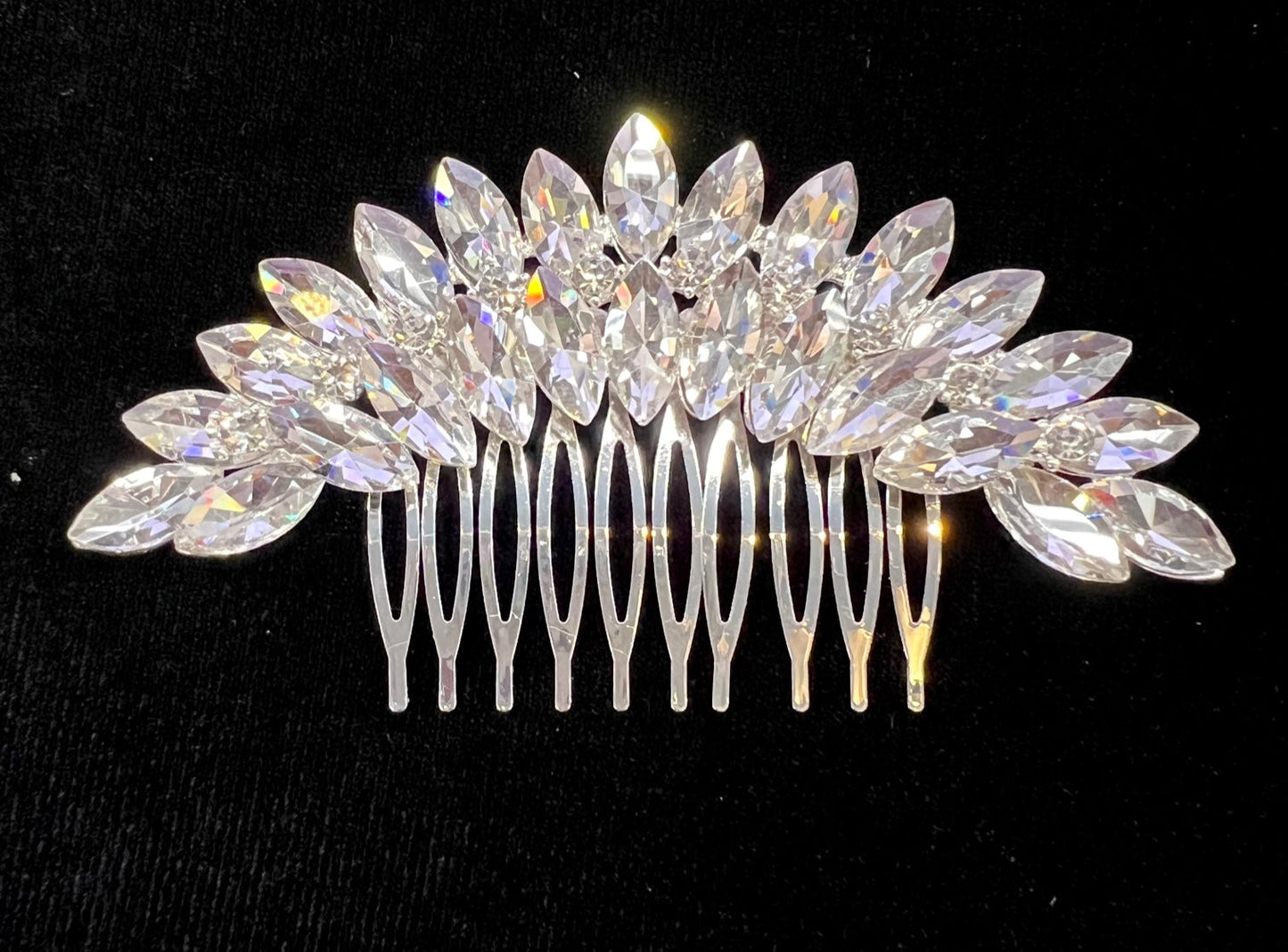 Calla Collection Hair Comb TR-41163 Intricate Luxury Cubic Zirconia CZ Hair Comb