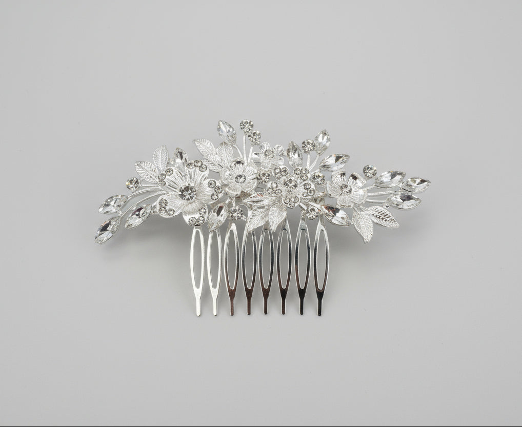Calla Collection Hair Comb TR-0837 Stunning Elegant Rhinestone Hair Comb