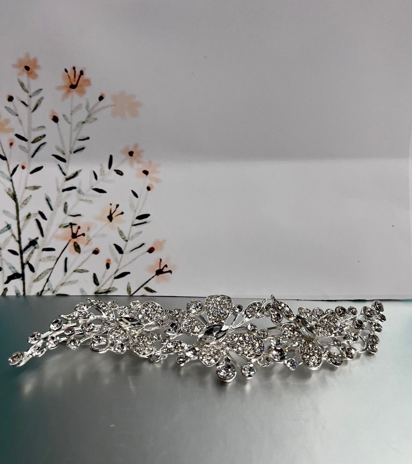 Calla Collection TR-628 silver jewelry piece with intricate design, showcasing fine craftsmanship and elegant details.
