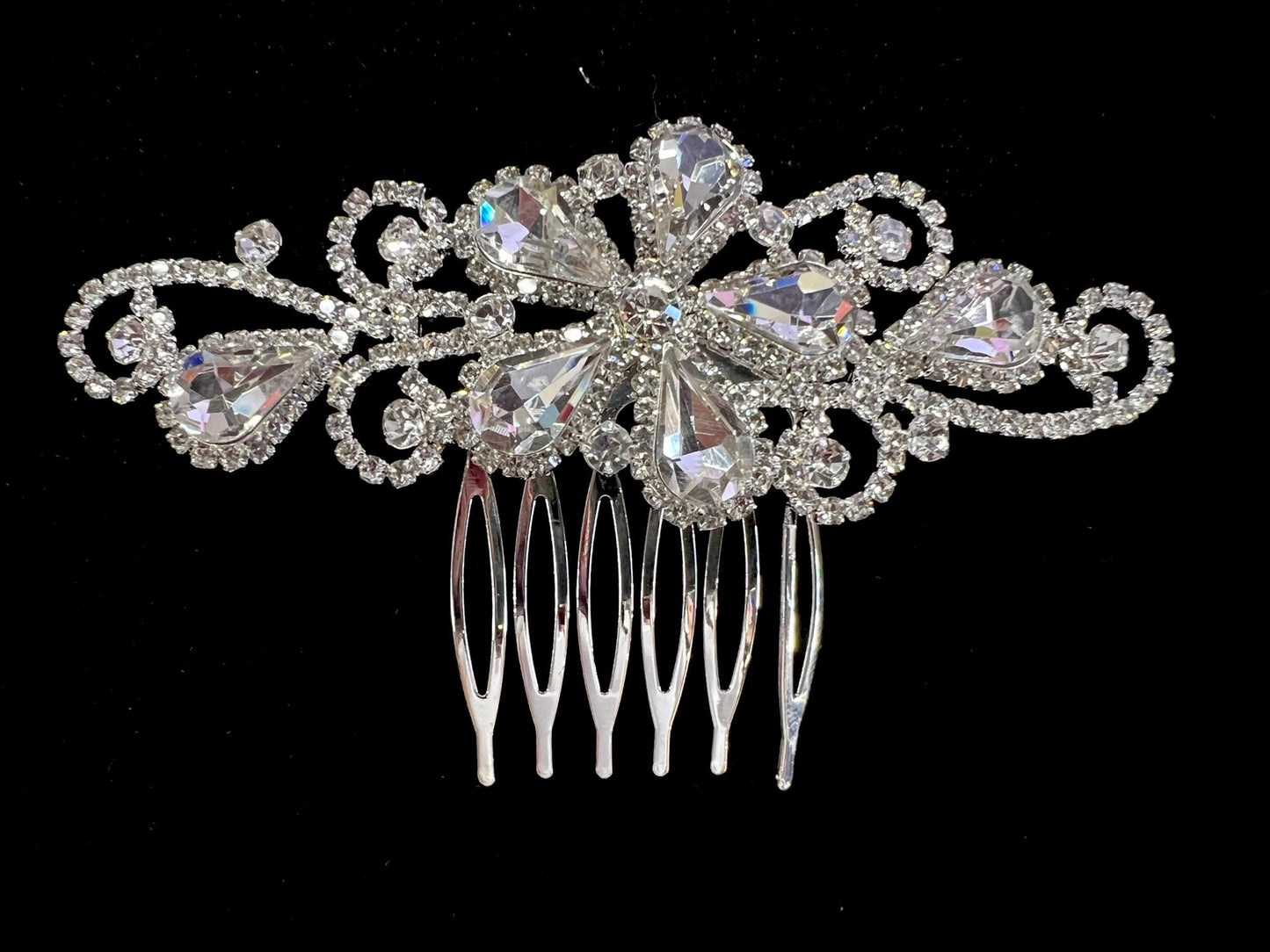 Calla Collection Hair Comb TR-40741 Sparkle and Shine Rhinestone Hair Comb