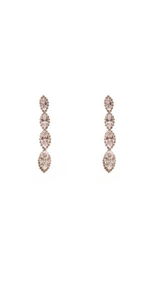 Calla Collection Earrings TR-11199 Intricate Luxury Cubic Zirconia CZ Dangle Earrings