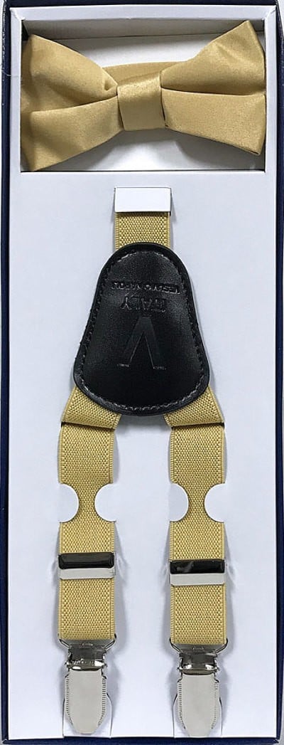 High-density stretchable elastic bands on the Calla Collection SUSPENDER SET BOY ring bearer clothes package