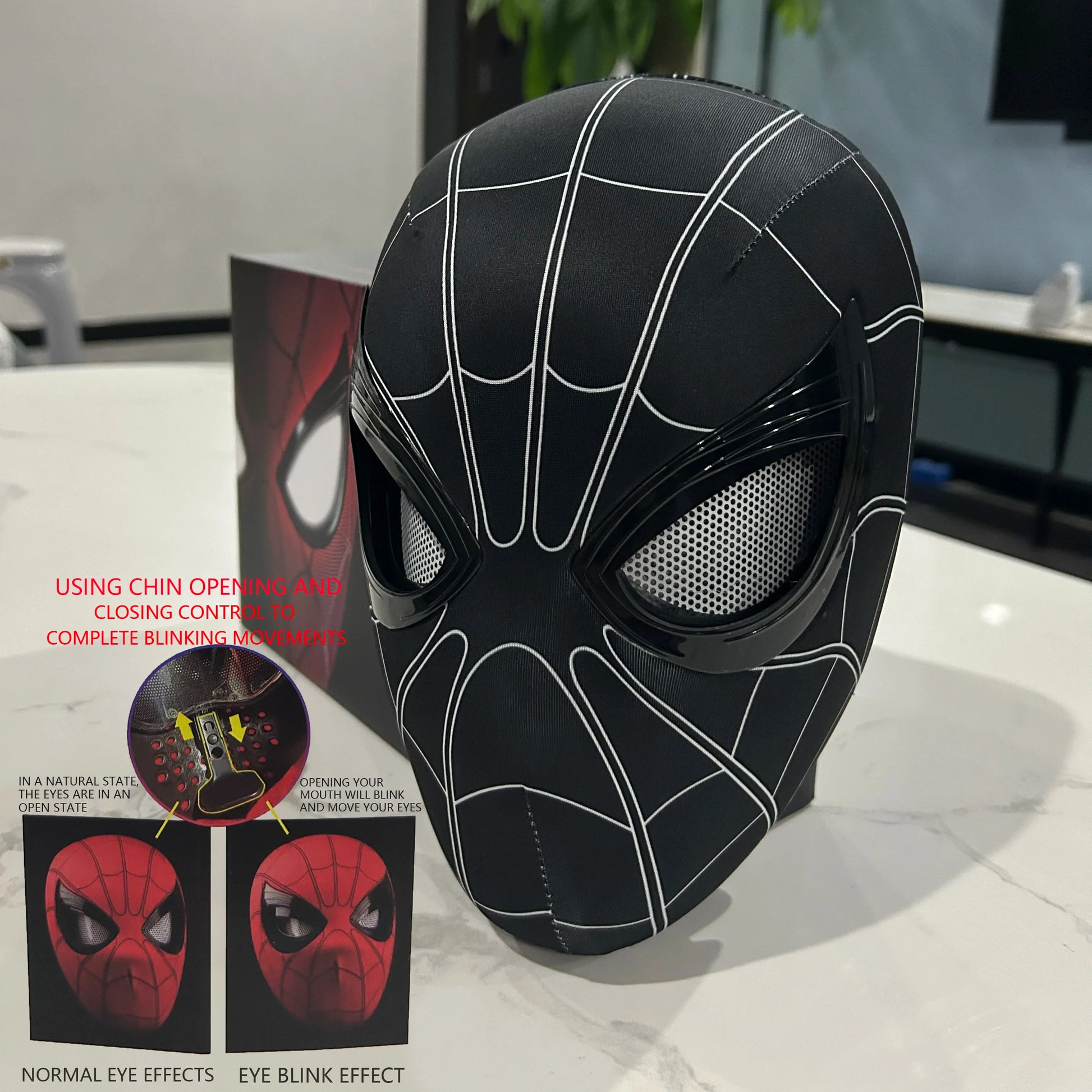 Spiderman blinking eye mask Ring version