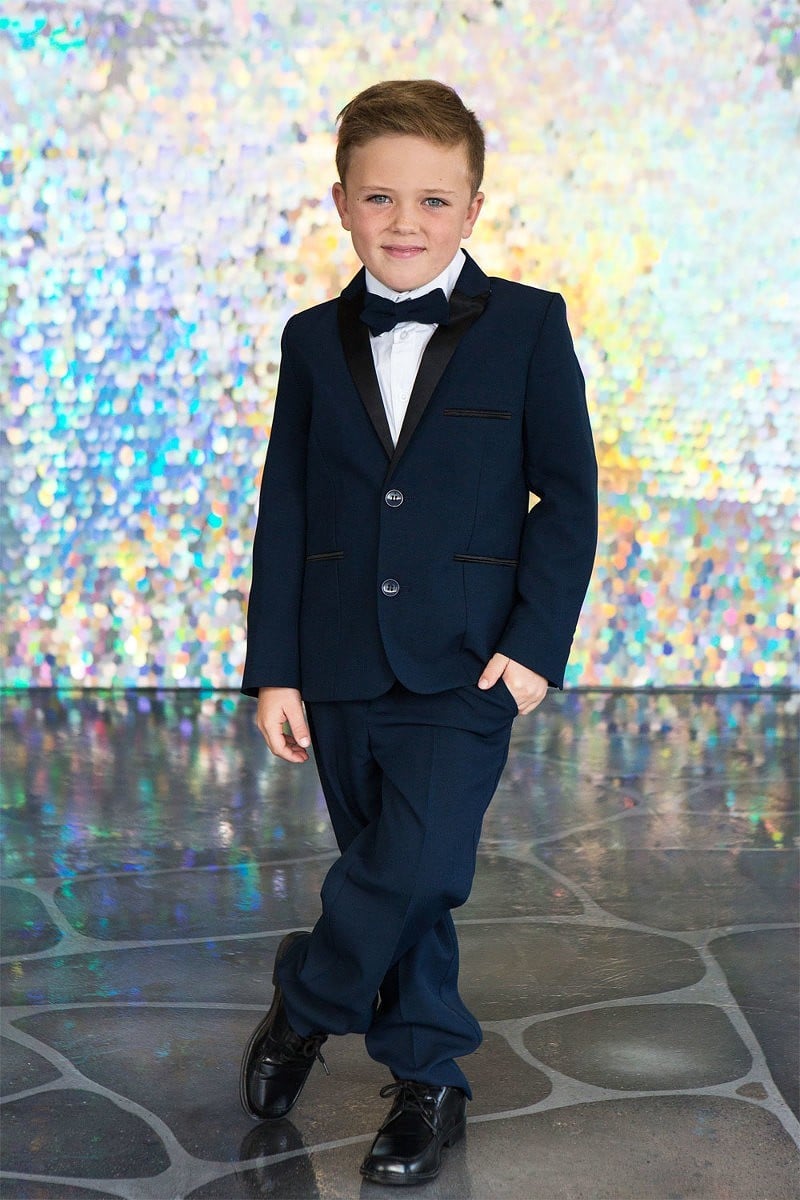 Calla Collection T-4006 complete young gentleman formal wear suit with crisp dress shirt