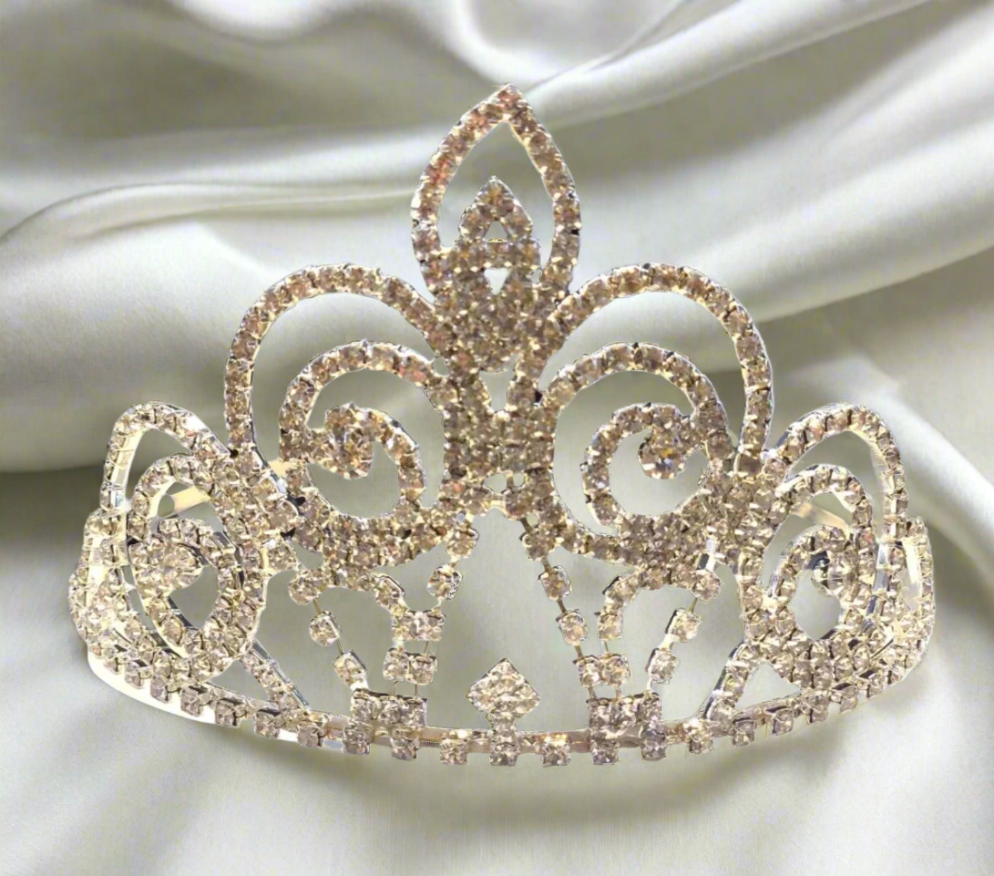 Calla Collection TR-899 Elegant Rhinestone Tiara Crown