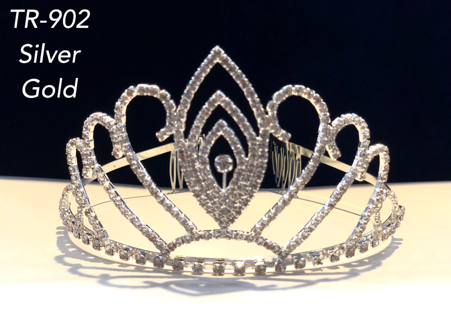 Calla Collection TR-902 Opulent Rhinestone Tiara Crown