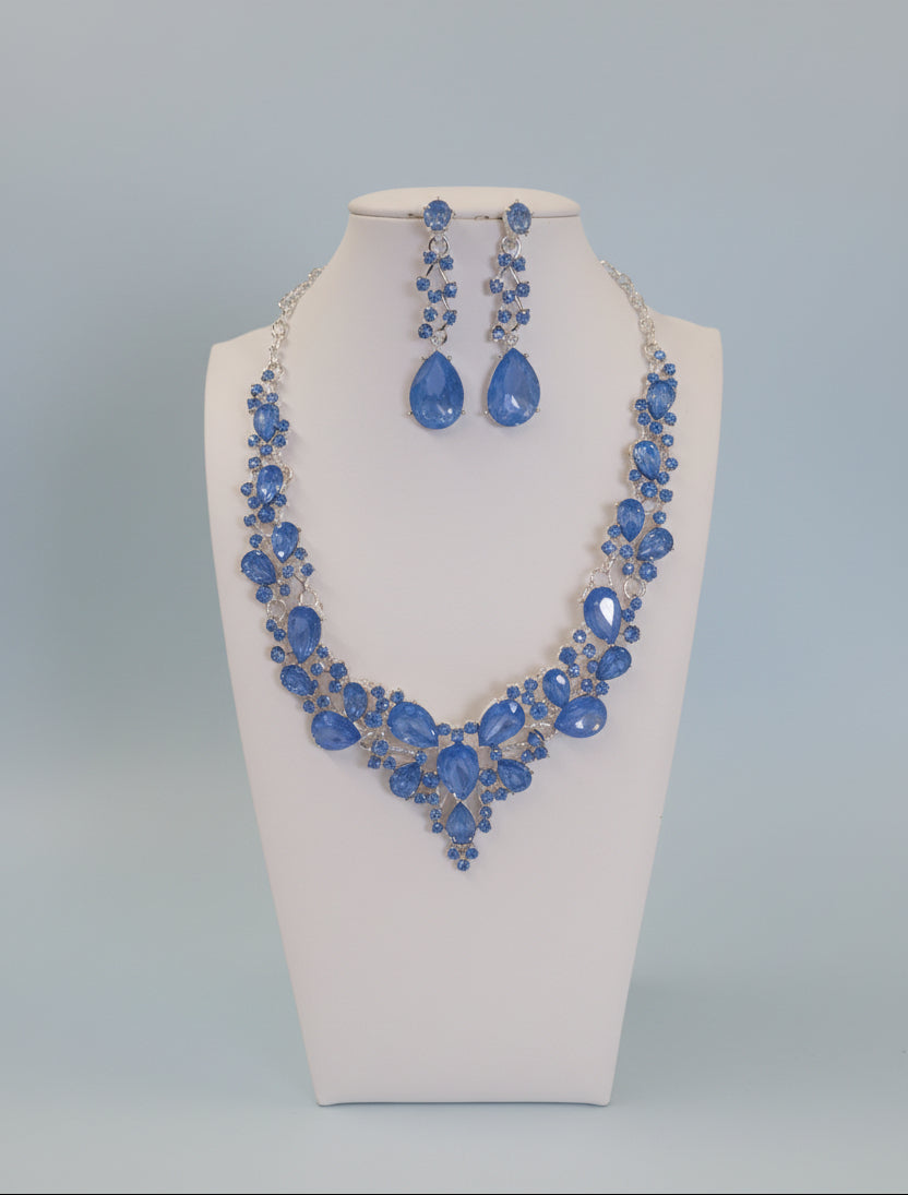 Calla Collection TR-364 Versatile Timeless Rhinestone Necklace Set