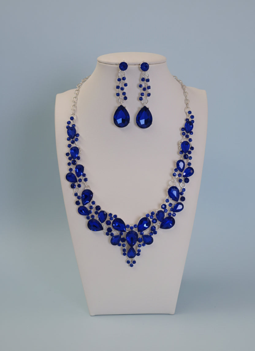 Calla Collection TR-364 Versatile Timeless Rhinestone Necklace Set