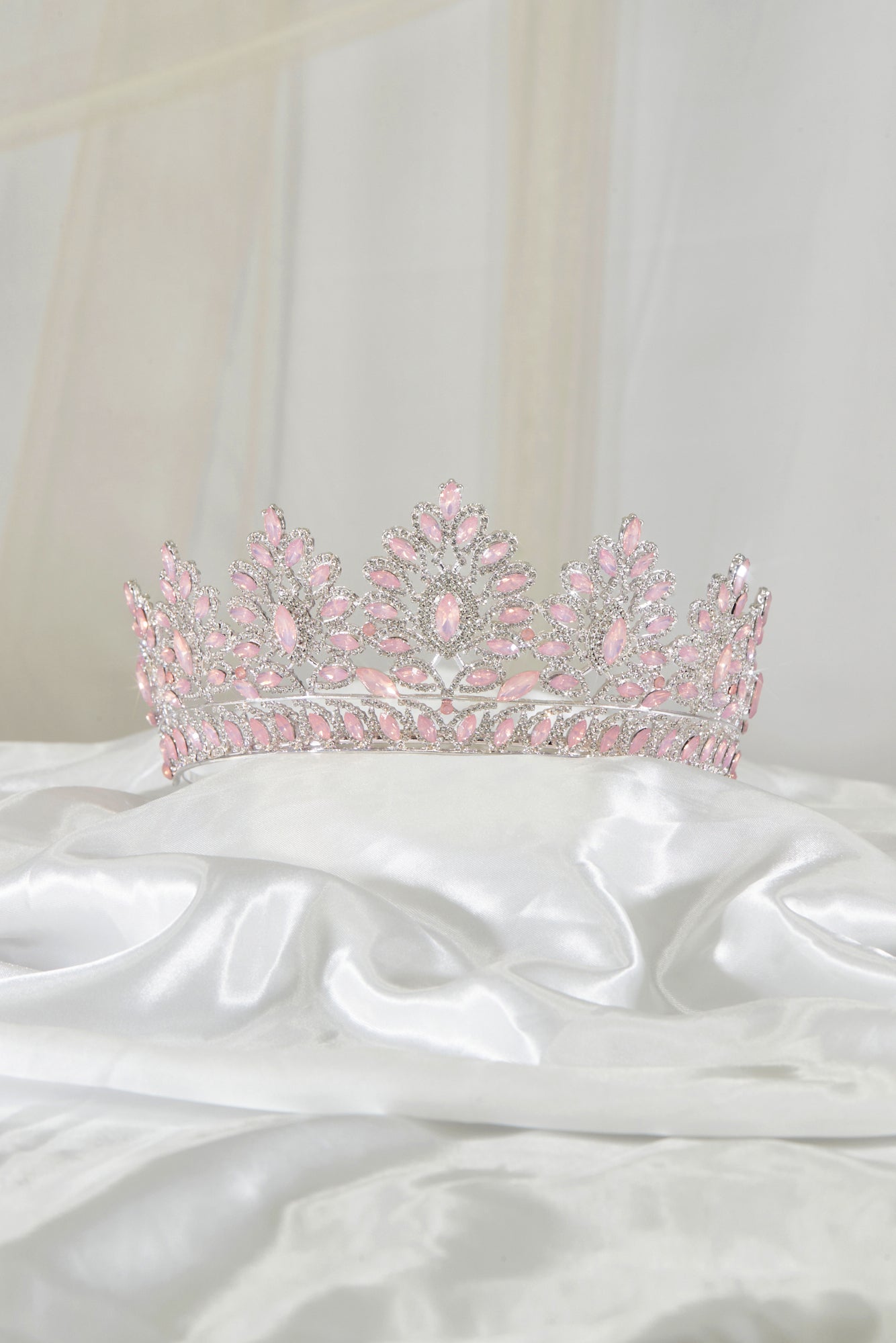 Calla Collection TR-937 pink jewelry piece featuring intricate design and elegant craftsmanship on a white background.