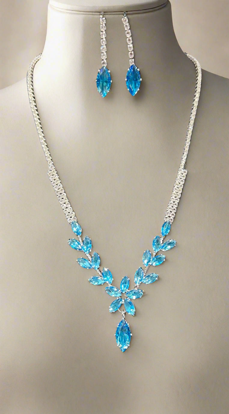 Calla Collection TR-22116 Royal Cubic Zirconia Luxury Necklace Set