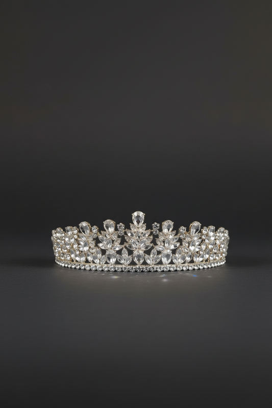 Elegant CallaCollection TR-971 jewelry tiara with intricate design, perfect for special occasions or formal events.