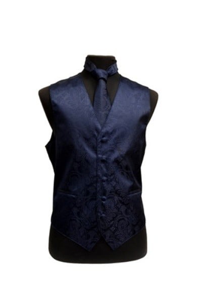 Clean tailored regular fit profile and sharp structural lines of the Calla Collection VS-278 vest.