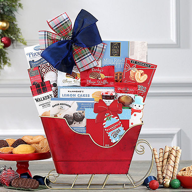 Reindeer's Sleigh: Holiday Gift Basket