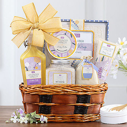 Tranquil Lavender Vanilla :Spa Gift Basket
