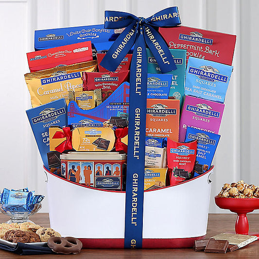 Ghirardelli Extravaganza: Premium Chocolate Gift Basket
