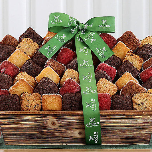 Thank You gift basket with assorted brownies and cakes in a decorative box by GreatArrivals/WineCountry.