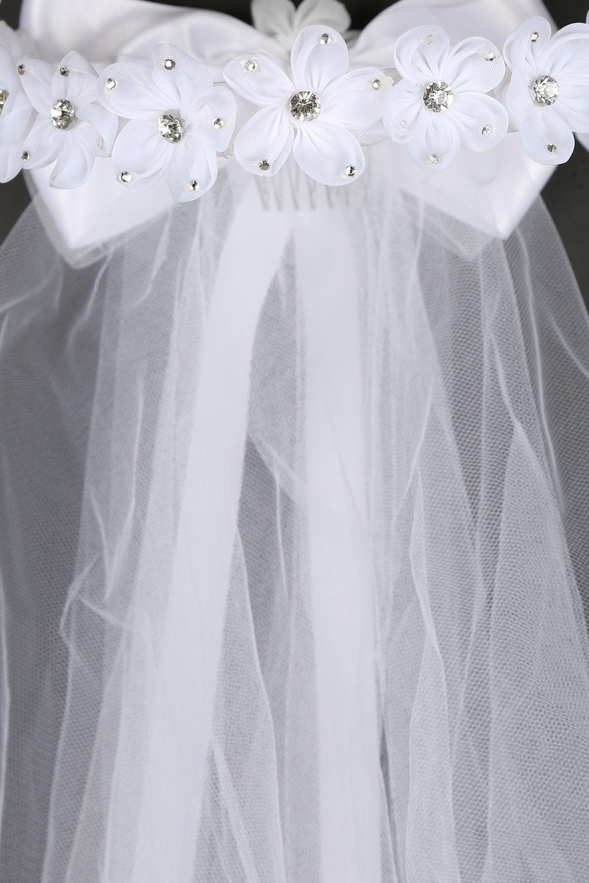Accessories - Gem Flower Crown Veil