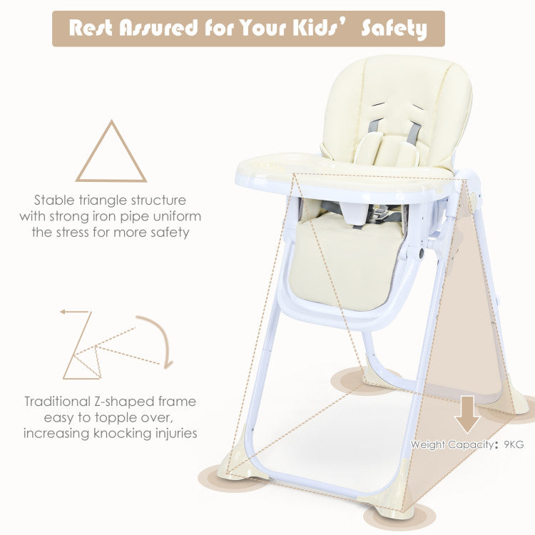 Baby Convertible High Chair with Wheels