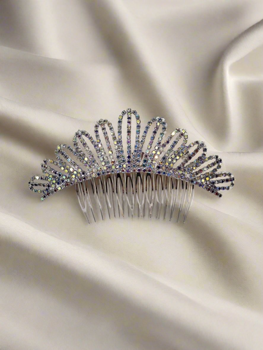 Calla Collection Hair Comb TR-40995 Premium Luxury Rhinestone Hair Comb