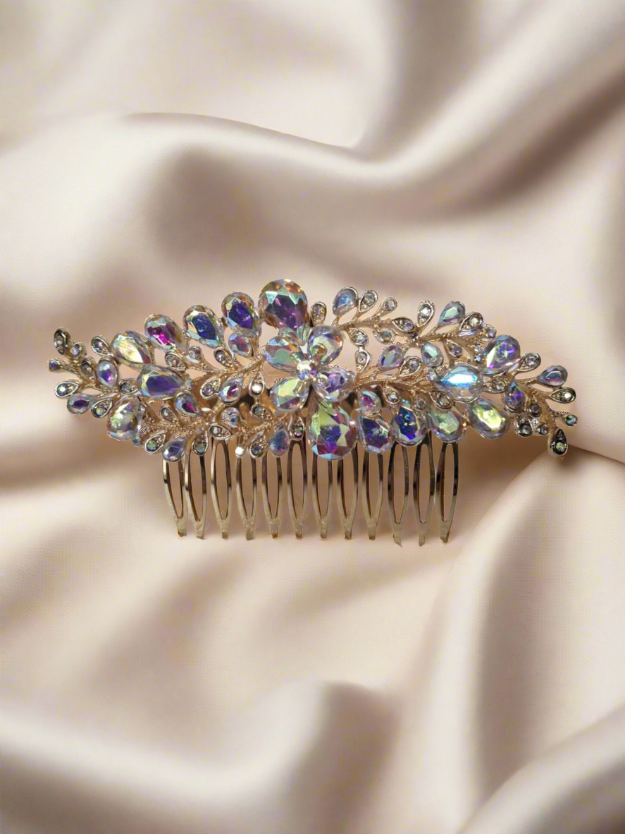 Calla Collection Hair Comb TR-41010 Secure Fit Sparkling Rhinestone Hair Comb