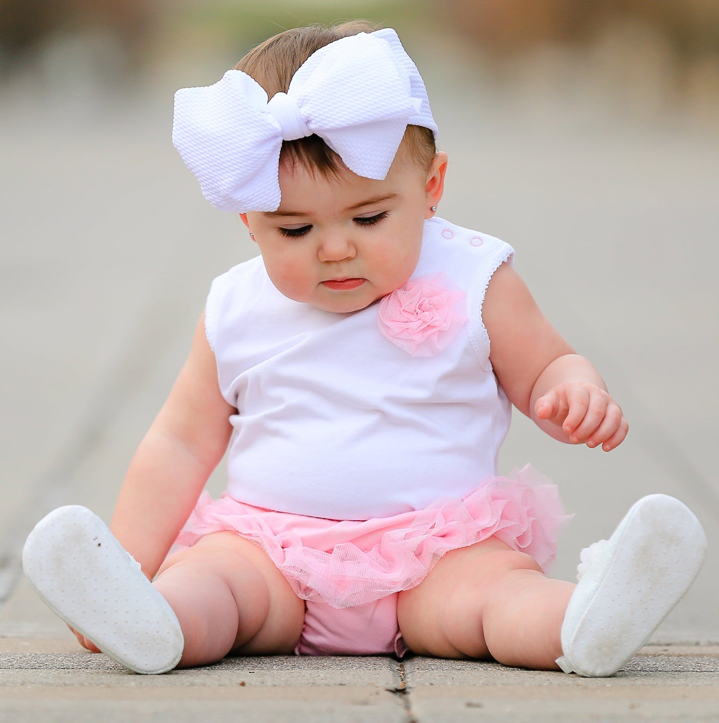 AnnLoren Girls Pink Tutu Ruffled Butt Bloomer Baby/Toddler Diaper Cover
