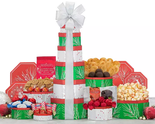 Deck the Halls Gift Tower