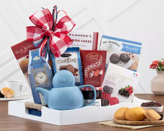 Tea and Snacks Gift Basket