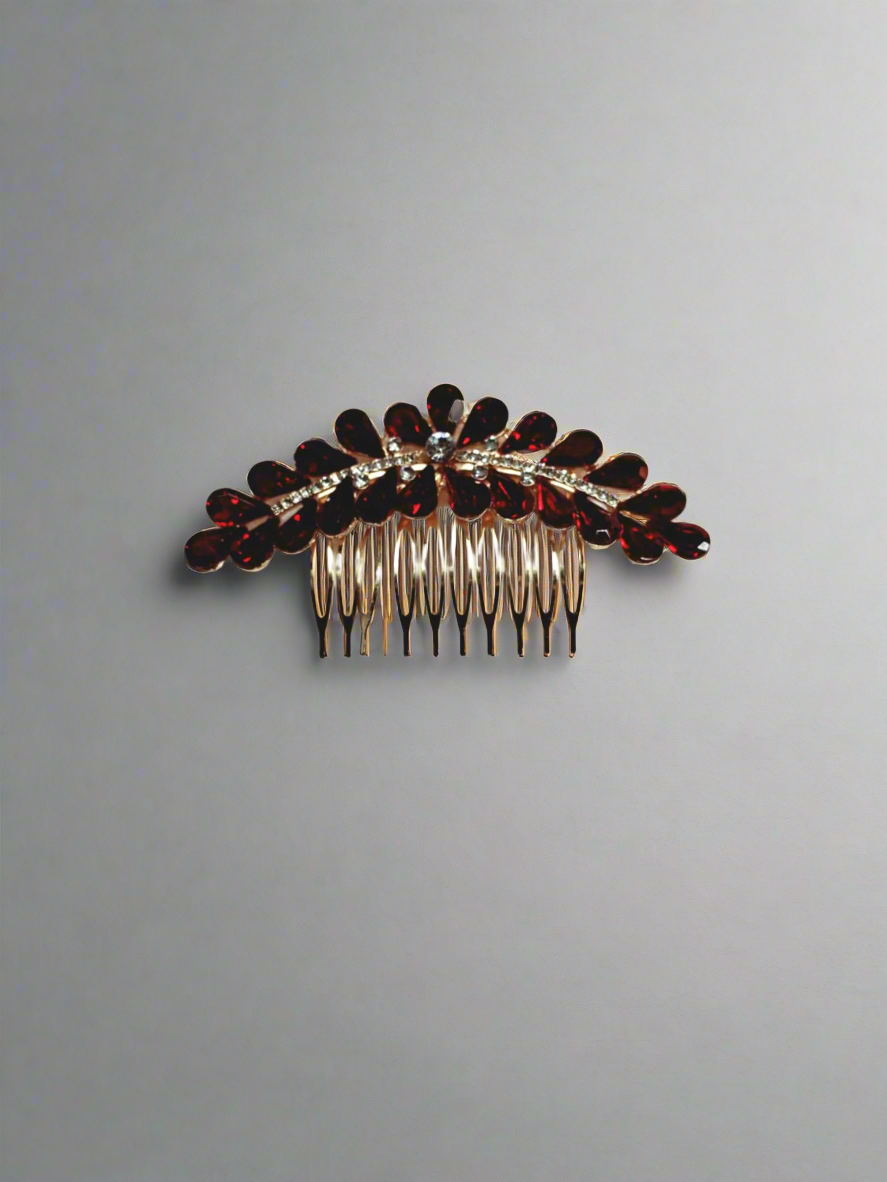 Calla Collection Hair Comb TR-41140 Elegant Special Occasion Rhinestone Hair Comb