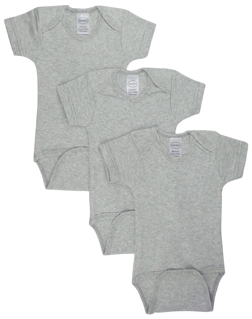 Grey Bodysuit Onezies (Pack of 3) 0010.Grey.3
