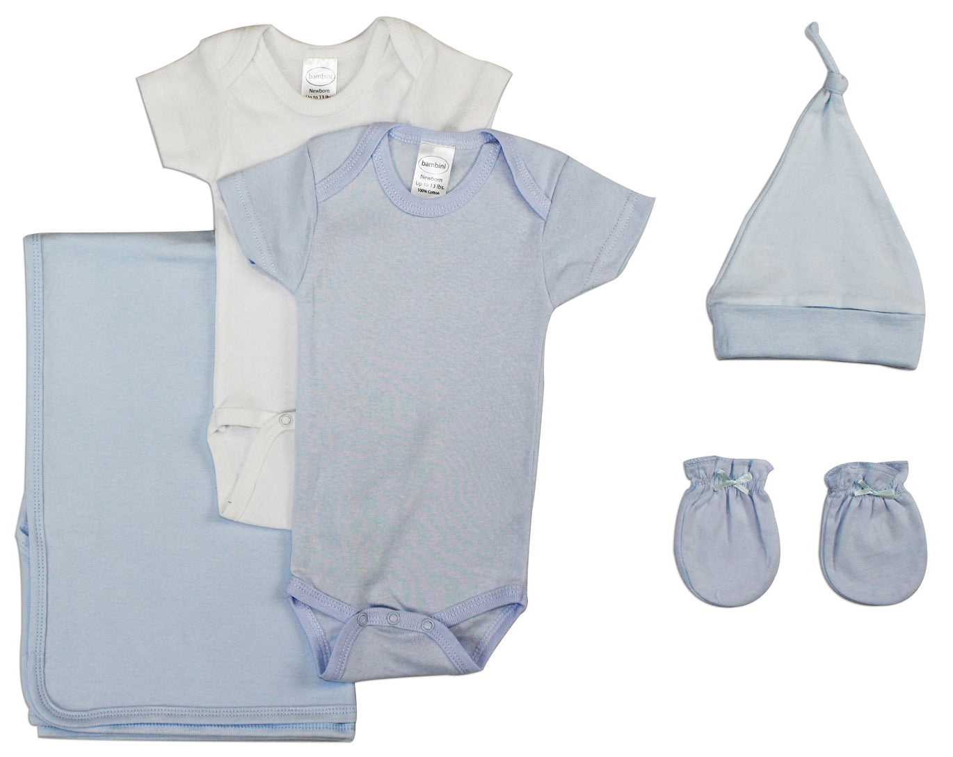 Boys 5 Pc Layette Baby Clothes Set NC_0945