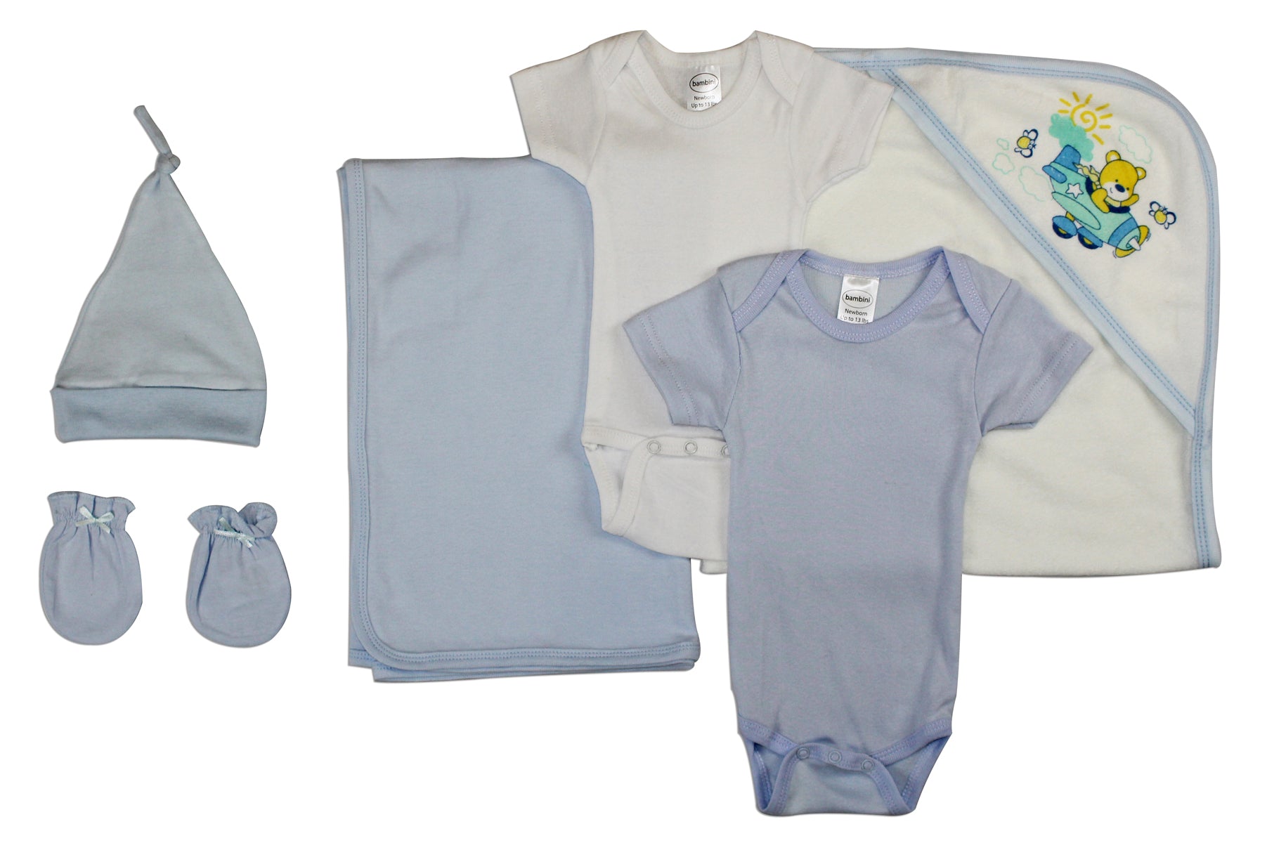 Newborn Baby Boy 6 Pc Layette Baby Shower Gift Set LS_0004