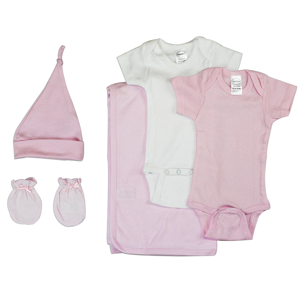 Newborn Baby Girl 5 Pc Layette Baby Shower Gift Set LS_0009