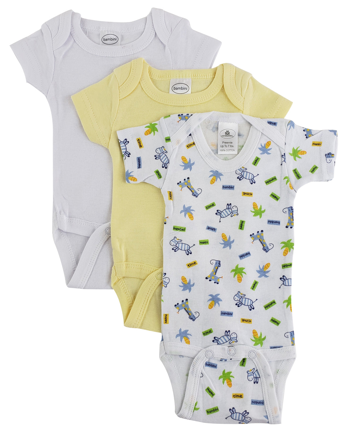 Preemie Boys Short Sleeve Printed Variety Pack 004PreemiePack
