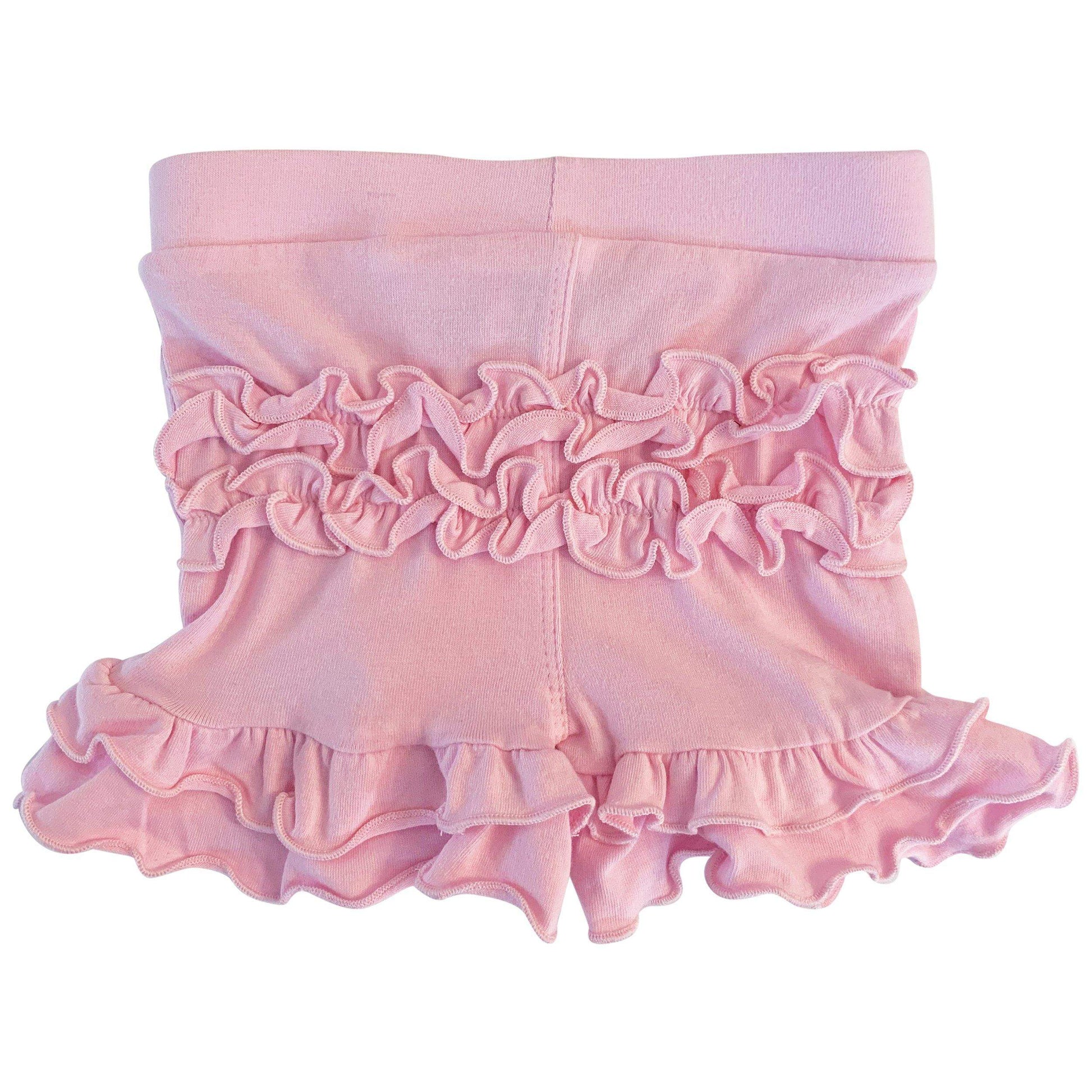 Pink Ruffle Butts Shorts Baby/Toddler (6mo-2-3T)-AnnLoren-12-24 Mo,2-3T,6-12 Mo,ANNLOREN,Pink,Shorts,Spring & Summer,Spring & Summer 2021