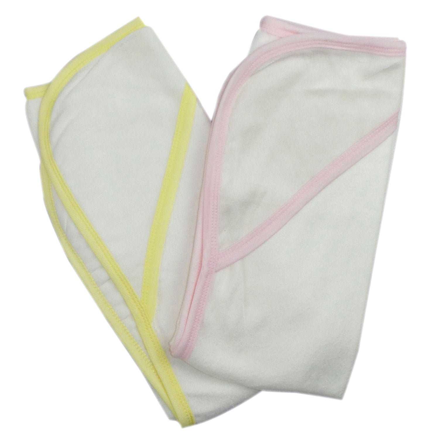 Infant Hooded Bath Towel (Pack of 2) 021B-Pink-021B-Yellow