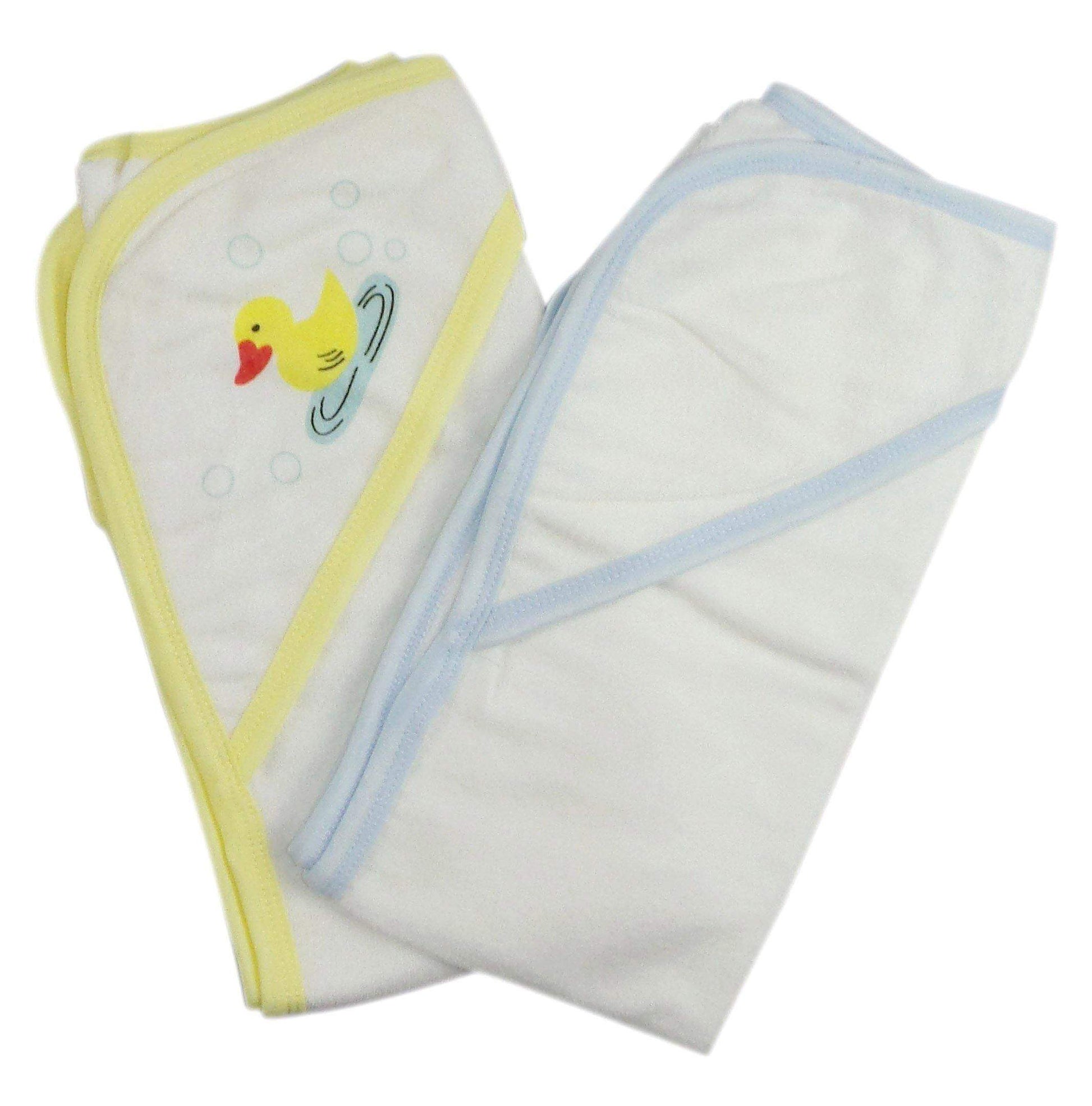 Bambini Infant Hooded Bath Towel (Pack of 2)-Bambini-Baby Clothes,Bath Robes,Towels