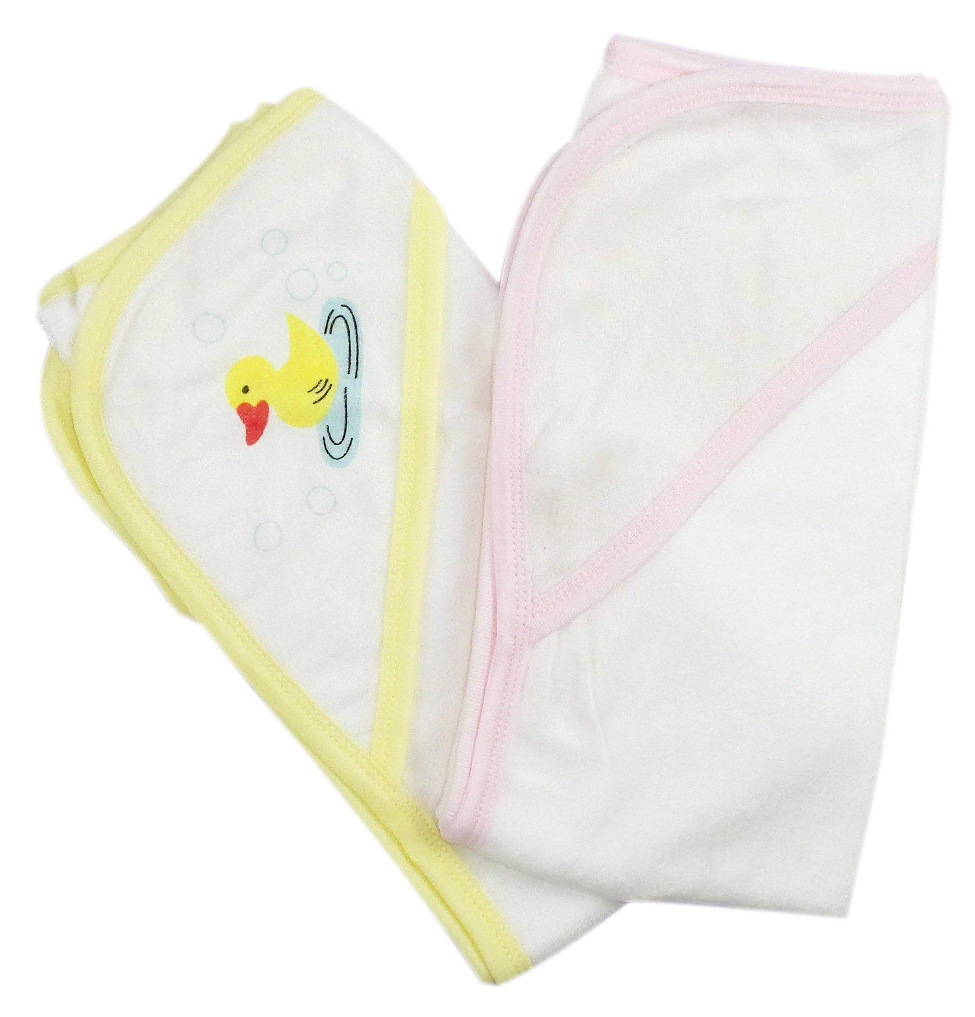 Bambini Infant Hooded Bath Towel (Pack of 2)-Bambini-Baby Clothes,Bath Robes,Towels