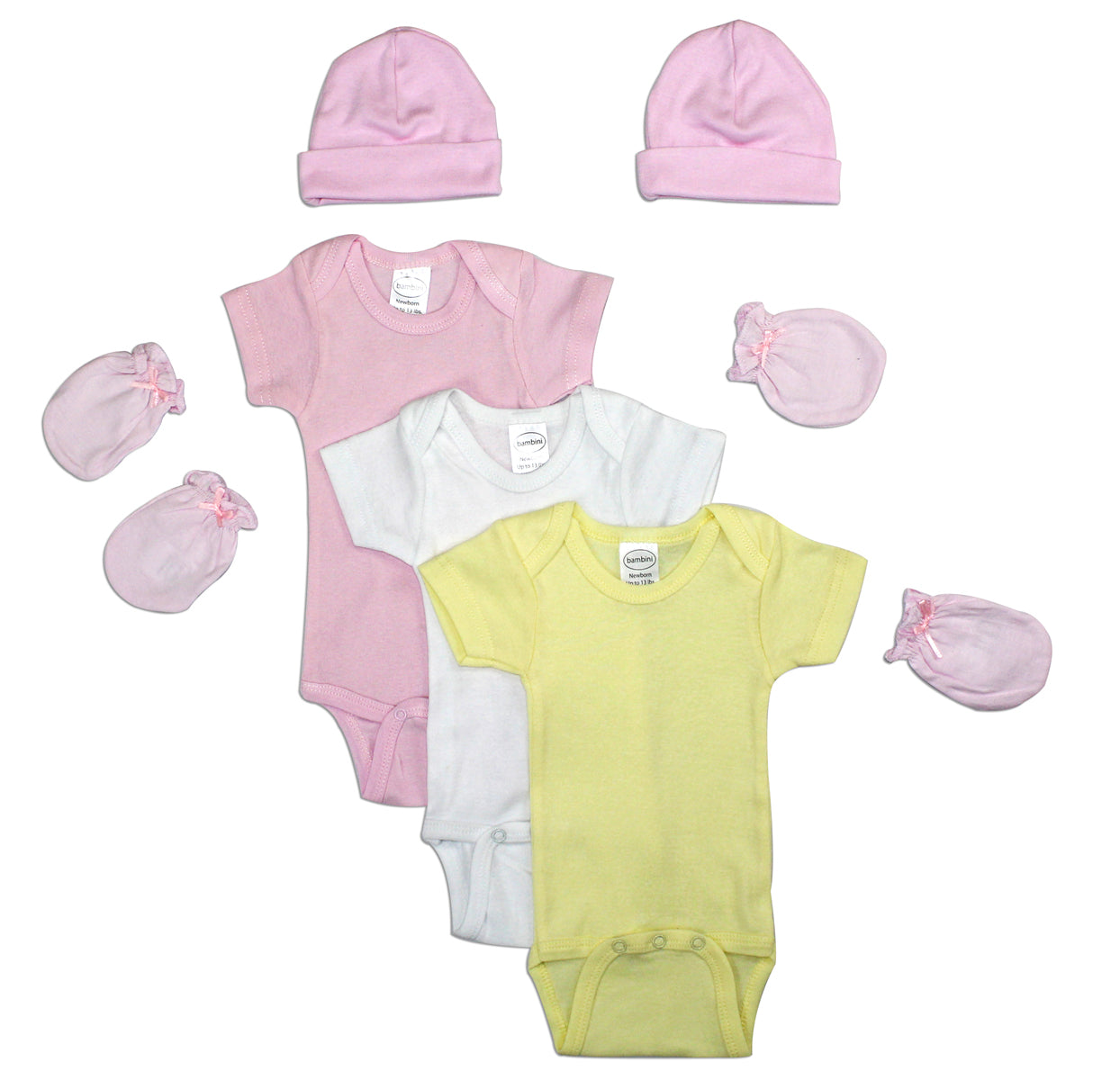 Newborn Baby Girls 7 Pc Layette Baby Shower Gift Set LS_0048