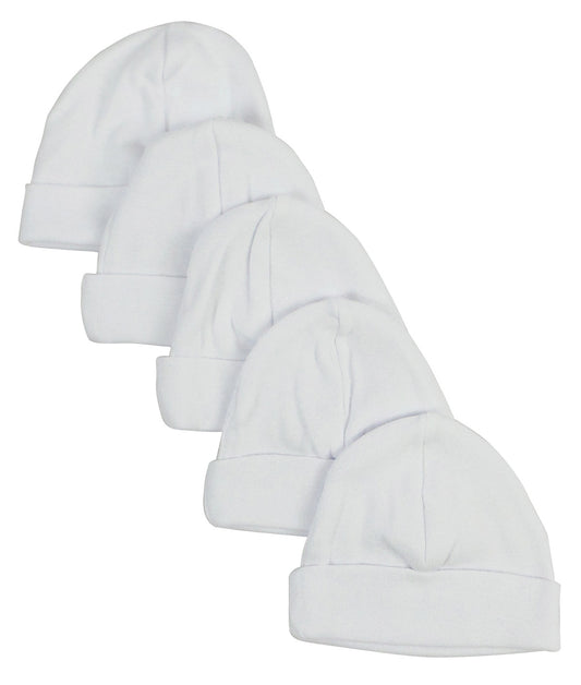 White Baby Cap (Pack of 5) 031-WHITE-5