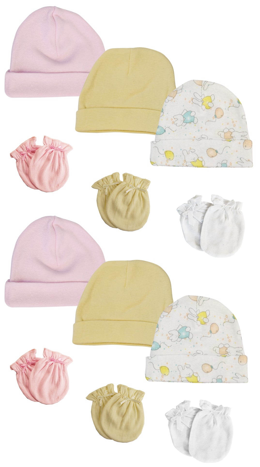 Boys Girls Caps and Mittens (Pack of 12) NC_0275