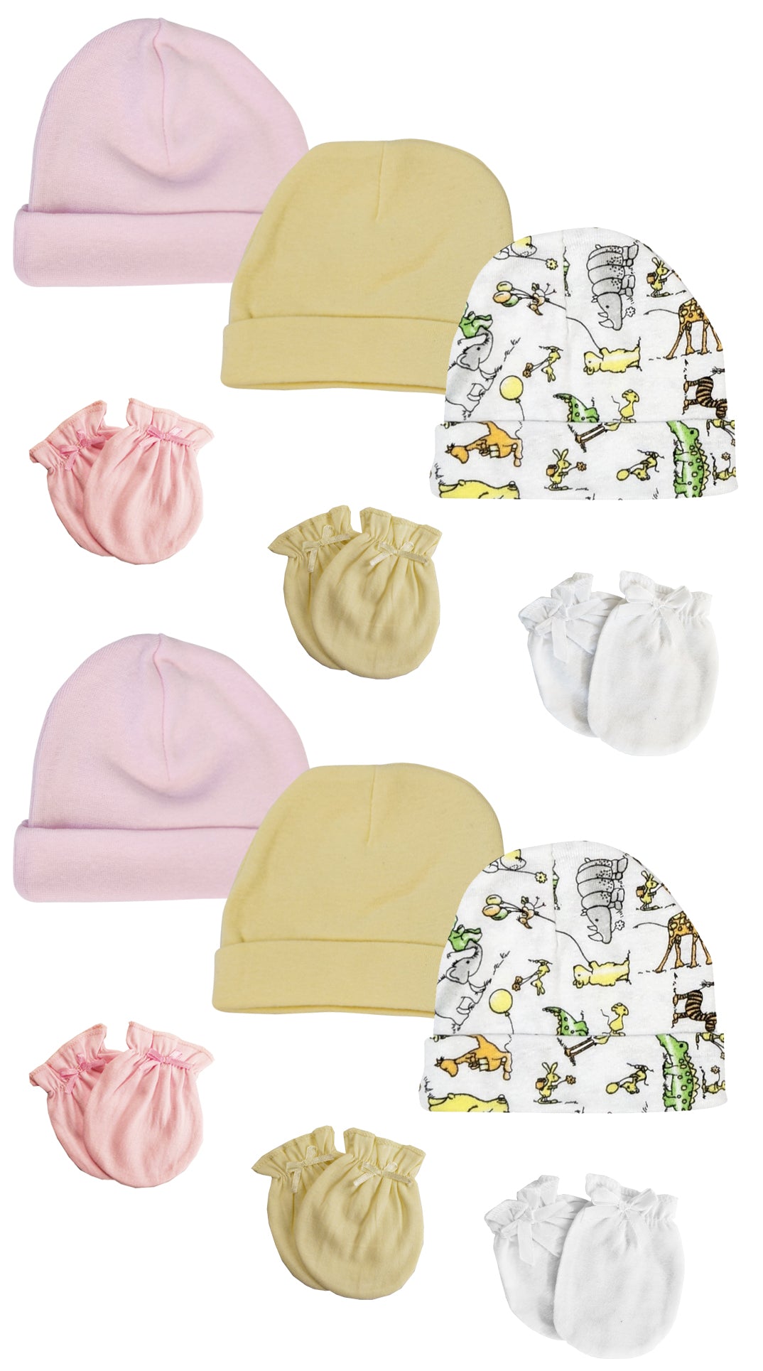 Boys Girls Caps and Mittens (Pack of 12) NC_0299