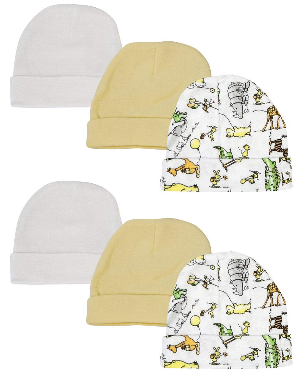 Baby Boy, Baby Girl, Unisex Infant Caps (Pack of 6) NC_0301