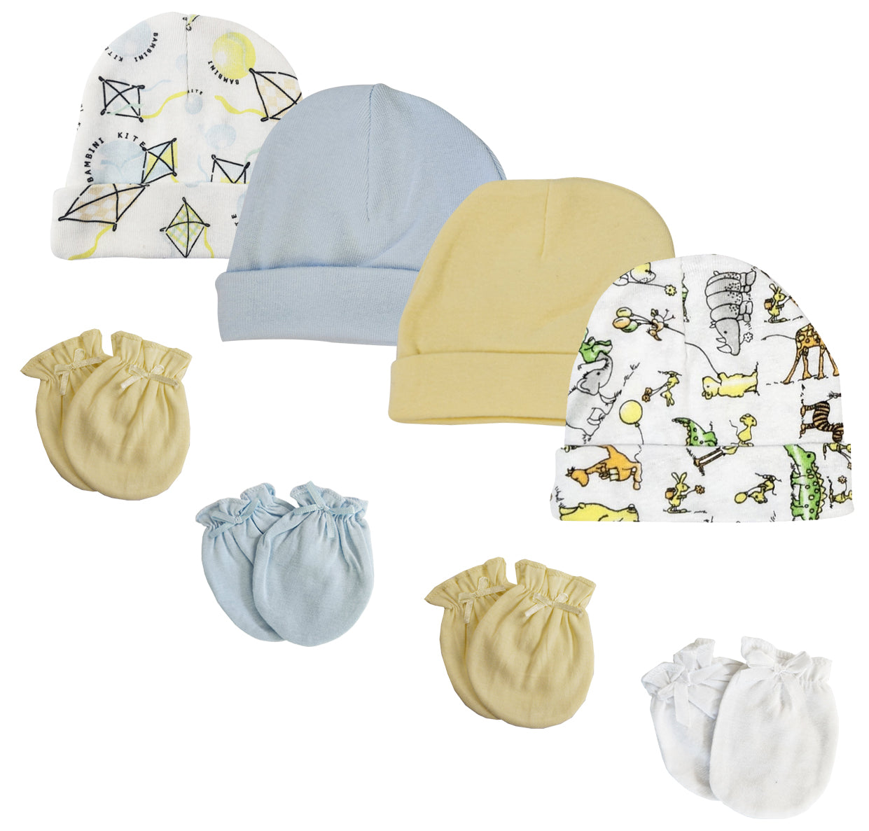 Baby Boys Caps and Mittens (Pack of 8) NC_0339