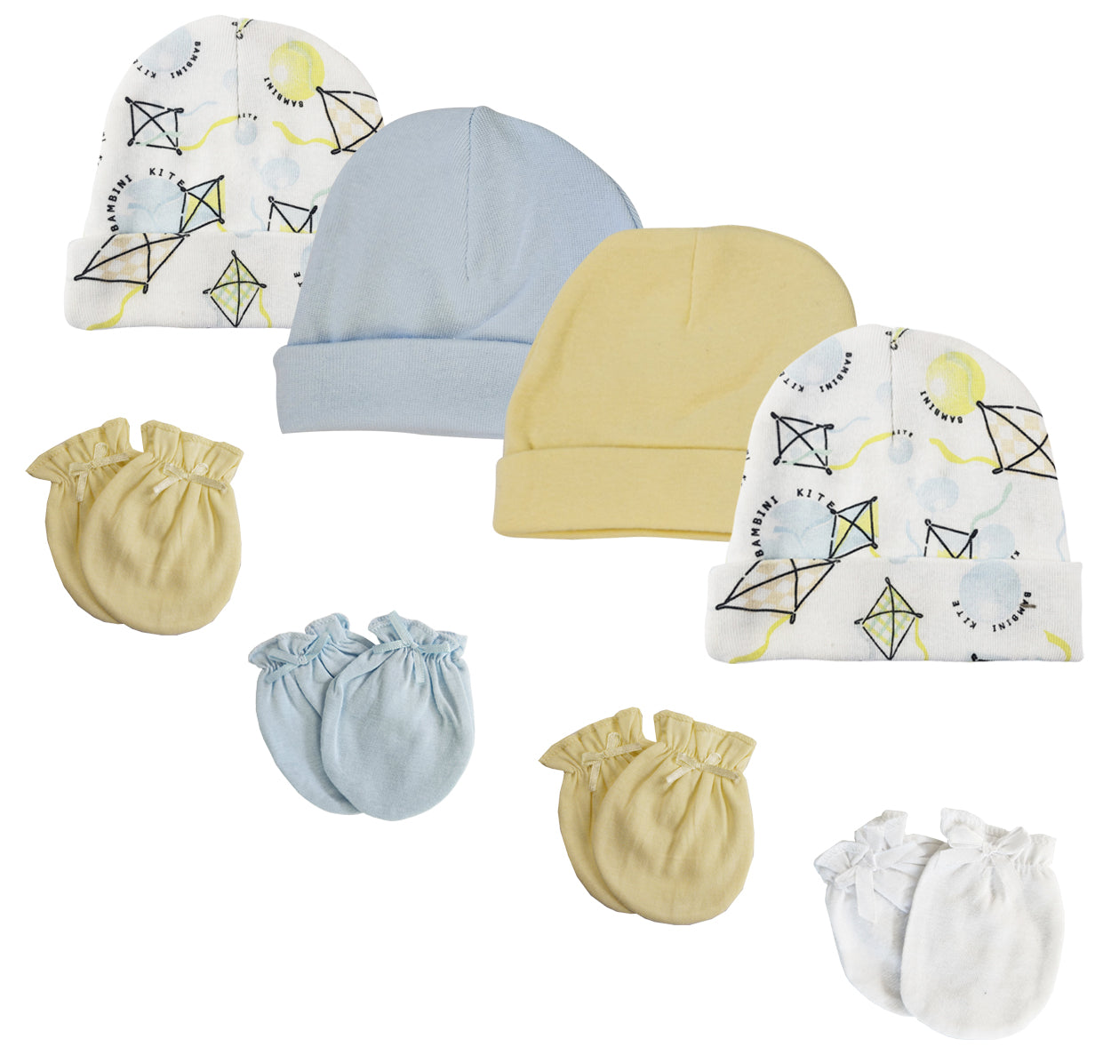 Baby Boys Caps and Mittens (Pack of 8) NC_0343