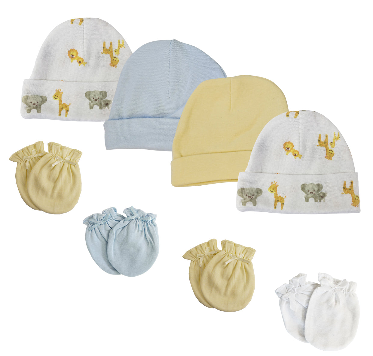 Baby Boys Caps and Mittens (Pack of 8) NC_0372