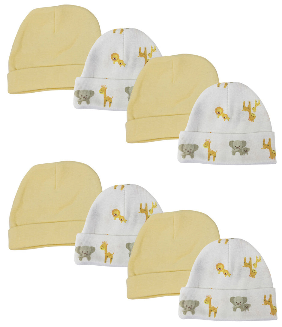 Baby Boy, Baby Girl, Unisex Infant Caps (Pack of 8) NC_0393