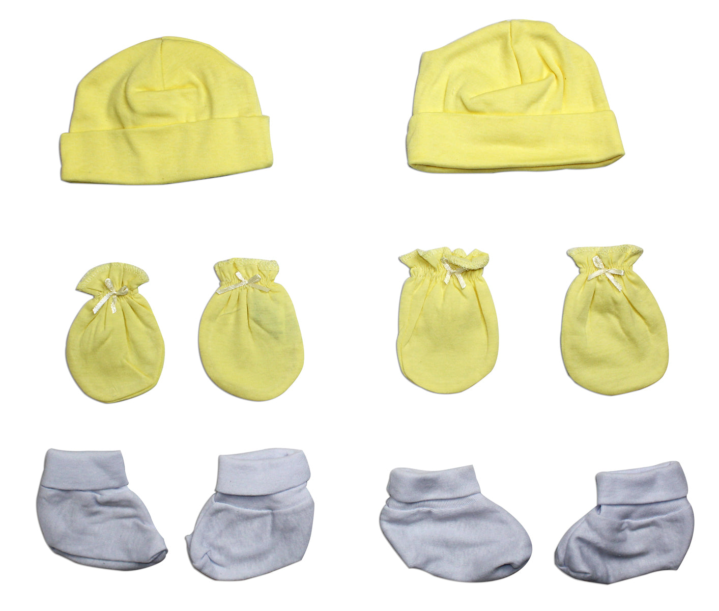 Unisex Cap, Booties and Mittens 6 Piece Layette Set LS_0055