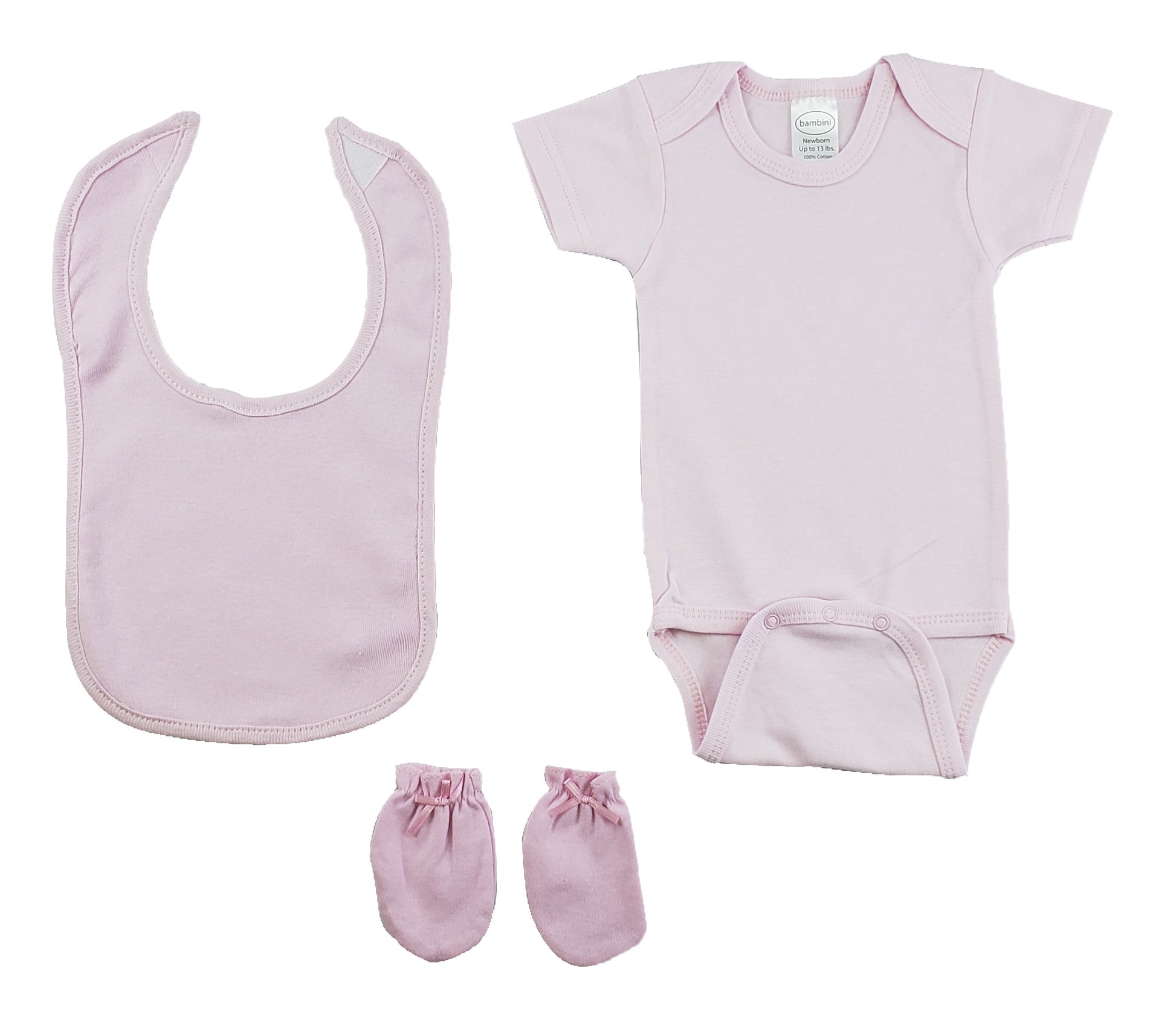 Pink 3 Piece Baby Clothes Set CS_0178