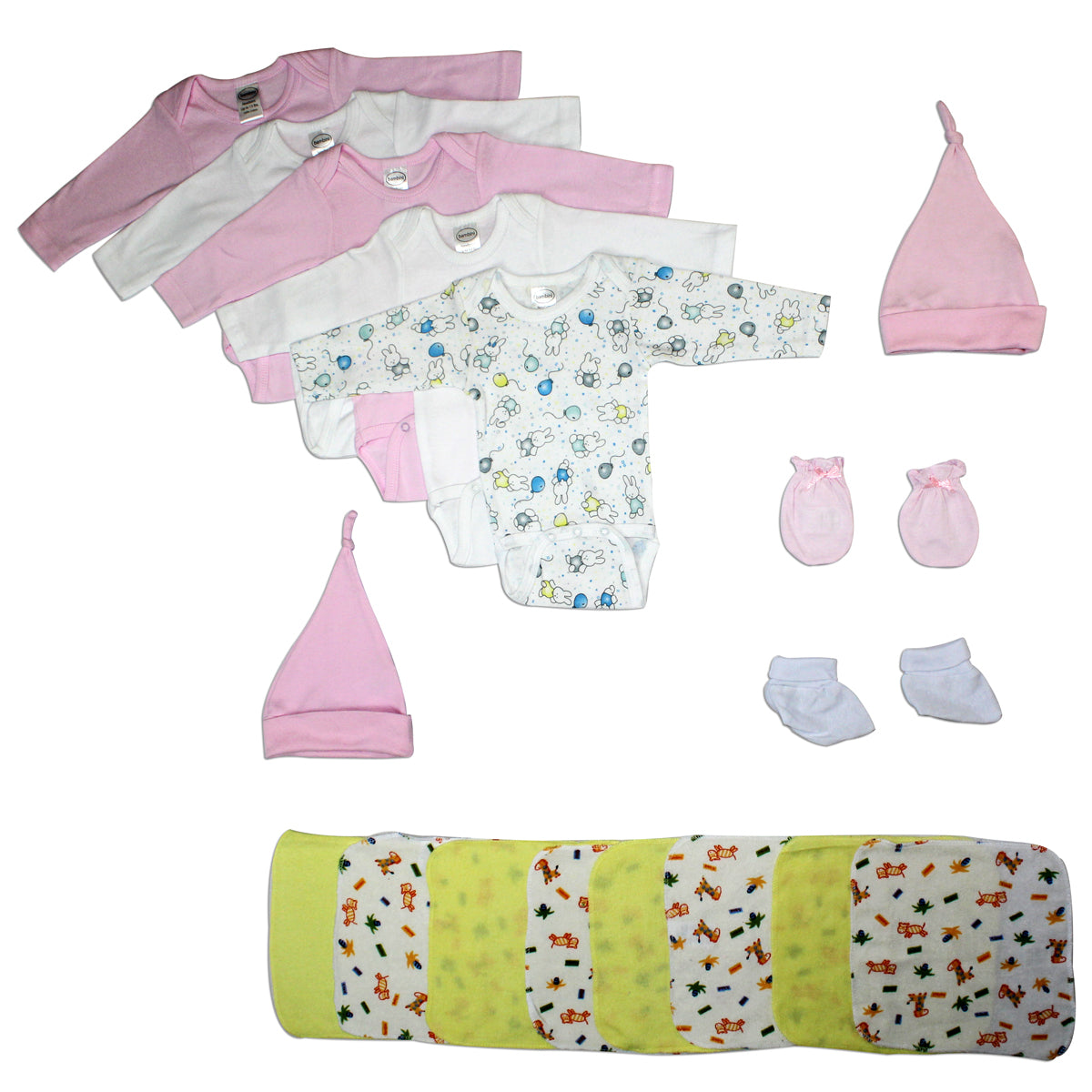 Newborn Baby Girl 17 Pc Layette Baby Shower Gift Set LS_0062